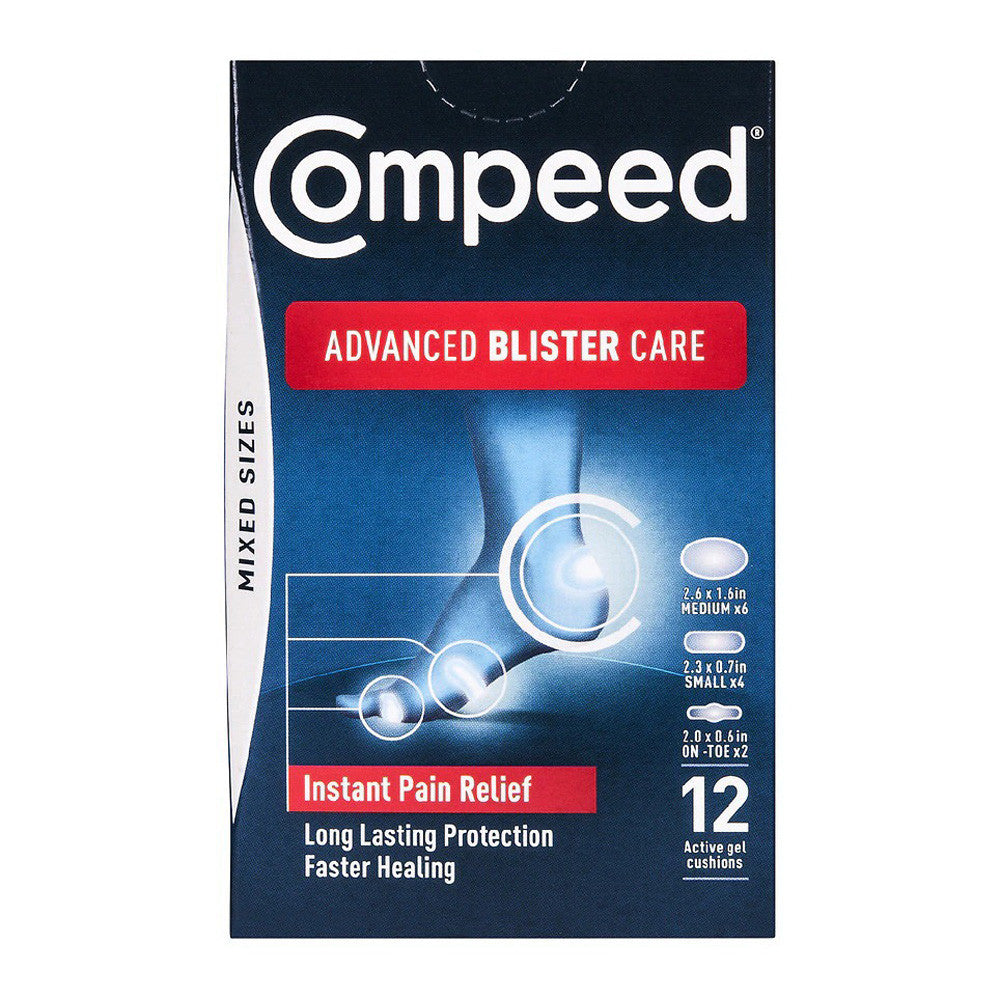 Compeed Advanced Blister Care Gel Cushions, Assorted Sizes, 12 Ea